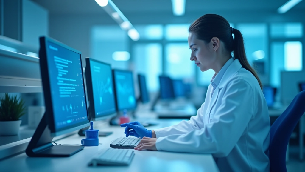 Moderni laboratorijas aprīkojums ar datoru un analītiskām sistēmām